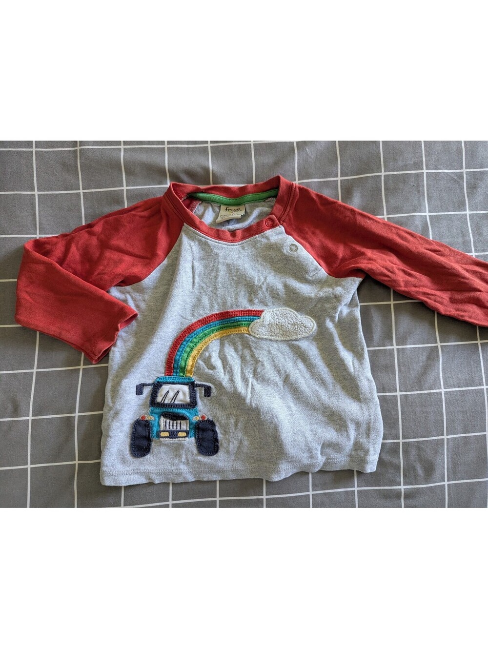 Frugi rainbow tractor top